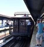 BU Elevated Gate Cars at Brighton Beach Station-looking north